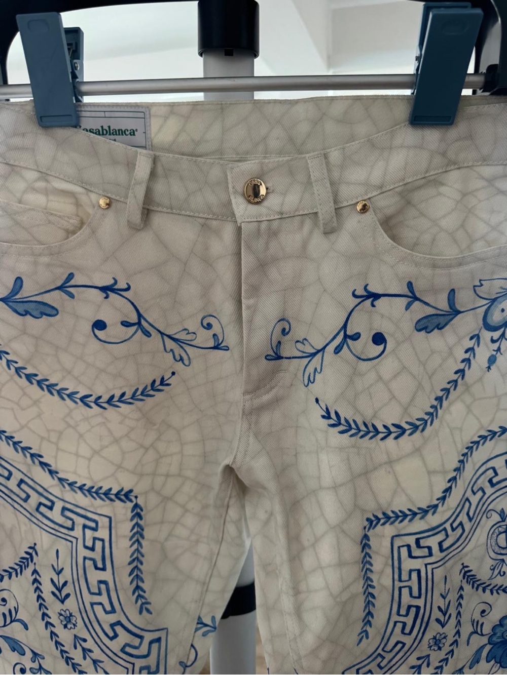 Casablanca Porcelain / "Ming" Print Birdie Jeans